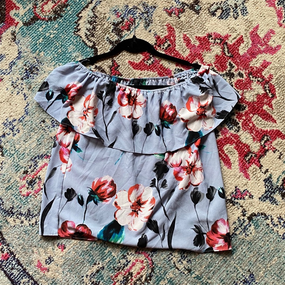 Off The Shoulder Floral Top